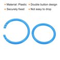 thumbnail image 4 of Unique Bargains 2' OD 1.6' ID Plastic O Ring Binder Rings, Blue, 50 Pack, 4 of 6