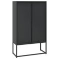 thumbnail image 5 of vidaXL Haut Buffet Noir 80x35x135 cm Acier, 5 of 5
