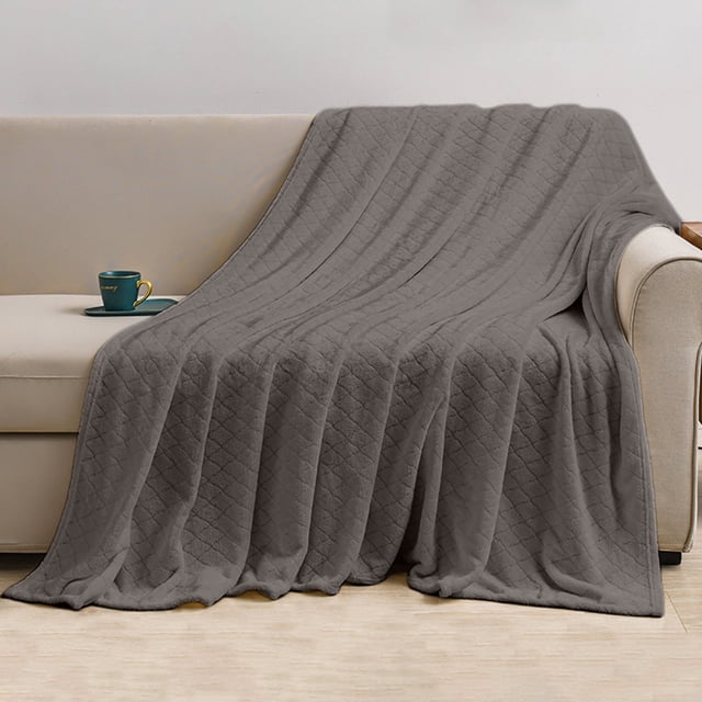 Summer Cooler Quilt Blanket - Soft, Breathable, All-Season Thermal Plush Bed Blanket, Washable Polyester, Multiple Sizes & Colors