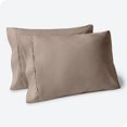 thumbnail image 1 of Bare Home Pillowcase Set - Premium 1800 Collection - Double Brushed - Ultra Soft - King Size, Taupe, 2 Count, 1 of 7