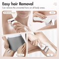 thumbnail image 3 of Rechargeable Electric Shaver for Women - Painless Womans Electric Razor for Legs, Arms, Underarms, Portable Cordless Bikini Trimmer for Women with Wet & Dry Shaver, USB Charge, LED Light, 3 of 5