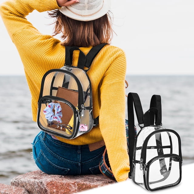 BUTASY Backpack for Women Transparent Backpack Transparent Backpack Beach for Sports Activities and Games In Concert Festival