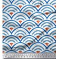 thumbnail image 1 of Soimoi polyester Crepe Fabric Scales Geometric Print Fabric by Yard 52 Inch Wide, 1 of 3