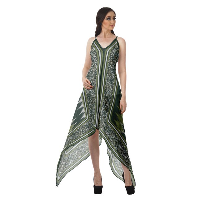 Moomaya Robe Bohème Imprimée Dos Nu Été Col en V Dos Nu Robes Femmes