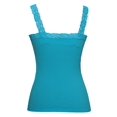 thumbnail image 2 of Womens Lace Trim Camisoles - Aqua, 2 of 2