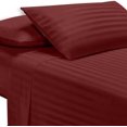thumbnail image 3 of 400 Thread Count 3 Piece ( 1-Fitted Sheet + 2 - Pillow Cases ) Fitted Sheet 15 Inch Deep Pocket 100% Egyptian Cotton Stripe Pattern, 3 of 4