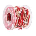 thumbnail image 3 of Christmas Ribbon 3.0cm Wide Red and White for DIY Gift Wrapping Parties and Weddings, 3 of 5