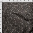 thumbnail image 4 of oneOone Polyester Spandex Dark Brown Fabric Asian Scroll Sewing Material Print Fabric By The Yard 56 Inch Wide, 4 of 4