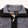 thumbnail image 4 of Qertyioot Hauts pour Hommes Mode Veste Décontractée Extérieur Manches Longues Manteau Chaud, 4 of 6