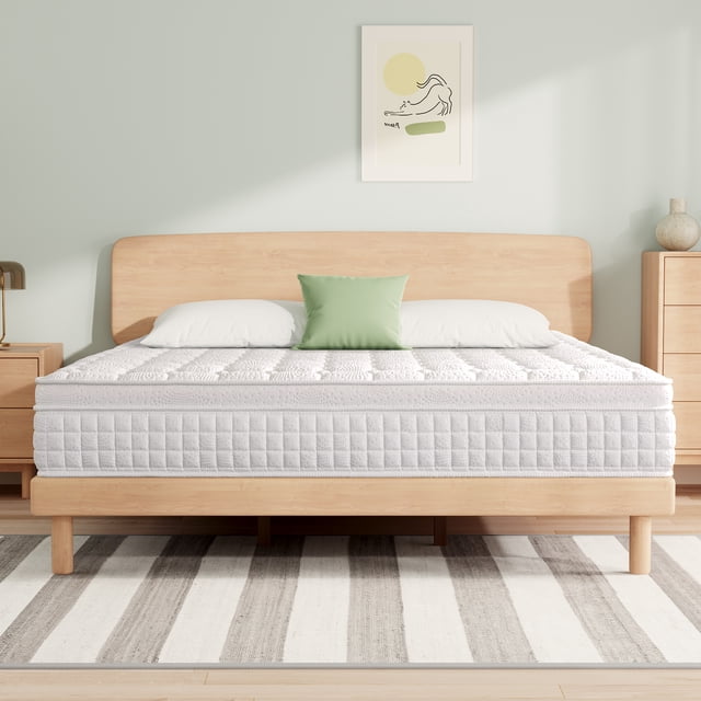 Queen Mattress, GELBIY 8" Hybrid Gel Memory Foam Individually Pocket Innerspring Mattress,CertiPUR-US, Queen