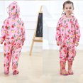 thumbnail image 4 of XZNGL Mode Enfants une Pièce Réfléchissant Combinaison Dessin Animé Imperméable à Capuche, 4 of 9