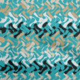 thumbnail image 1 of oneOone Polyester Spandex Teal Green Fabric Geometric Craft Projects Decor Fabric Printed By The Yard 56 Inch Wide-KF, 1 of 5