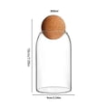 thumbnail image 3 of Meitianfacai Glass Airtight Food Storage Containers, Plastic Cereal Kitchen Stackable Food Storage Buckets Food Canisters for Kitchen Pantry Organization Snacks and Sugar, White(800ml), 3 of 9