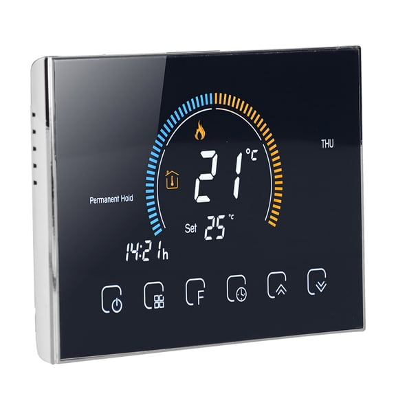 Thermostat, Smart Thermostat ABS Memory Function  For Testing Tool For Household BHT-8000GC-Black