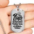 thumbnail image 2 of Mon Prince Charmant Pompier en Acier Inoxydable Ou en or 18 Carats Chien Tag 24" Chaîne, 2 of 8