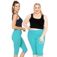 thumbnail image 2 of Stretch Is Comfort Women's Plus Size Knee Length Leggings| Adult X-Large - 7x, 2 of 5