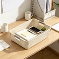 thumbnail image 4 of Kmonabie Upgraded Stackable Storage Bins with Handle, White Plastic Organizer Containers for Kitchen Pantry Bathroom Cabinet Drawer Wardrobe Organization, 4 of 6