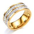 thumbnail image 1 of LYMAYTER Bague Mode pour Femmes - Style Couple, Géométrique, Empilable, 1 of 6