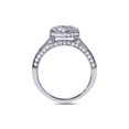 thumbnail image 2 of 3/4ct Diamond Halo Engagement Ring Semi Mount 14K Setting, 2 of 2