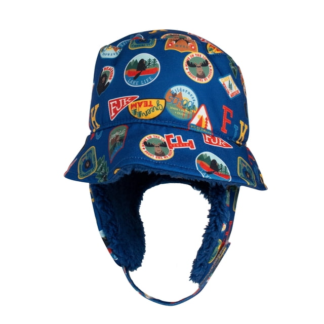 FlapJackKids - Winter Bucket Hat - Patches - Large 4 - 6Y+