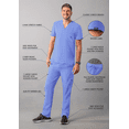 thumbnail image 3 of Adar Addition Go-Basic Scrub Set For Men - Classic V-Neck Scrub Top & Cargo Scrub Pants, 3 of 7