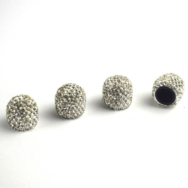 Rbaofujie 4PCS Universal Jeweled Bling Rhinestone Tire Wheel Valves Cap Cover Car Utility Sales Today Clearance