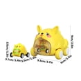 thumbnail image 3 of TIMIFIS Catapult Cars Cute Cartoons Animals Child Catapult Car Mini Inertias Rebounds Car Puzzle Parent-Child Interactive Children's Toy Car Model, 3 of 6