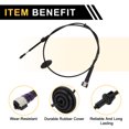 thumbnail image 4 of Unique Bargains Automatic Transmission Gear Shifter Cable for Chevrolet Silverado 1500 1999-2007 Auto Trans Gear Shift Control Lever Cable Metal Plastic Black, 4 of 7