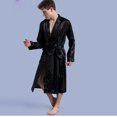 thumbnail image 2 of Fjucha Robes Cotton Bathrobes for Mens Soft Lightweight Unisex Bath Robes M-2XL, 2 of 8