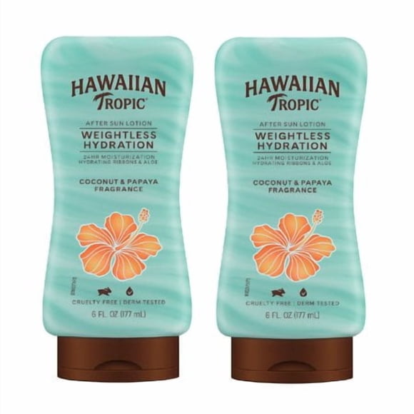Hawaiian Tropic Lotion d'Hydratation après-Soleil en Soie 6 Fl Oz (Lot de 2)