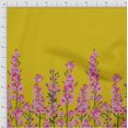 thumbnail image 2 of oneOone Cotton Silk Fabric Leaves & Pink Floral Panel Print Fabric BTY 42 Inch Wide, 2 of 3