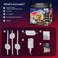 thumbnail image 4 of Monster Smart Permanent Outdoor Lights, 50ft, 36 LED RGBIC+ Multiwhite, All-Weather, App & Voice Control, Sound-Reactive, Customizable Lighting with Scheduling & Timer, 4 of 11