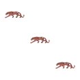 thumbnail image 2 of Transemion Resin Animal Shape Sculpture Glossy Decorative Home Decor Ornament Red 3Set, 2 of 6