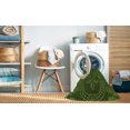 thumbnail image 2 of Ahgly Company Tapis d'Intérieur Lavable en Machine Carré Transitionnel Vert Forêt Foncé, 5 Pieds Carré, 2 of 7
