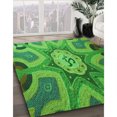 thumbnail image 3 of Ahgly Company Tapis d'Intérieur Lavable en Machine Carré Vert Forêt Transitionnel, 7 Pieds Carré, 3 of 7