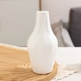 thumbnail image 1 of Plastic Vase with Ceramic Appearance, Shatterproof Decorative Flower Pot for Wedding Dining Table Bookshelf Home Office Decor, 1 of 6