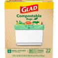 thumbnail image 5 of Glad Kitchen Compost Bags 2.6 Gallon Small Flat Top Bags Unscented 22 Count (Package May Vary), 5 of 5