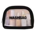 thumbnail image 1 of Toiletry Carry Pouch Matte Plastic Portable Cosmetic Bag Travel Storage Pouch, 1 of 10