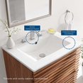 thumbnail image 3 of Modway EEI-3766-WHI Cayman 24" Bathroom Sink, White, 3 of 4