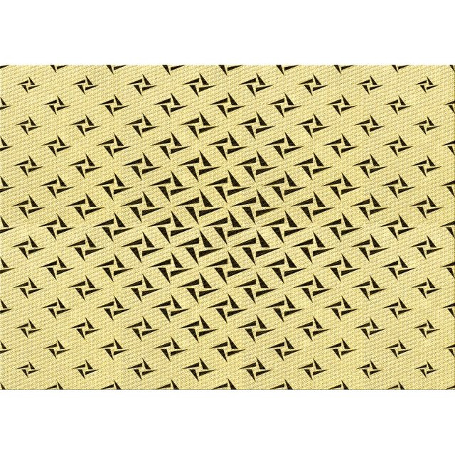 Ahgly Company Tapis d'Intérieur Lavables en Machine Rectangle Transitionnel Jaune Soleil, 6' x 9'