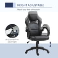 thumbnail image 4 of HOMCOM Chaise de Bureau Chaise d'Ordinateur Style Voiture de Course Style Voiture de Course, 4 of 10
