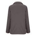 thumbnail image 4 of ManxiVoo Professional Womens Blazer Cardigan Open Front Lightweight Office Wear Versatile Spring Layering Piece XXXL Size Dark Gray, 4 of 6