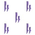 thumbnail image 2 of mmirethe 2piece Embrace Active Lifestyle With Polyester Made Slouch Socks Breathable Light Purple 5Set, 2 of 6