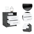 thumbnail image 4 of TUHOME Eter Nightstand Engineered Wood Nightstands in  Multi-color, 4 of 7
