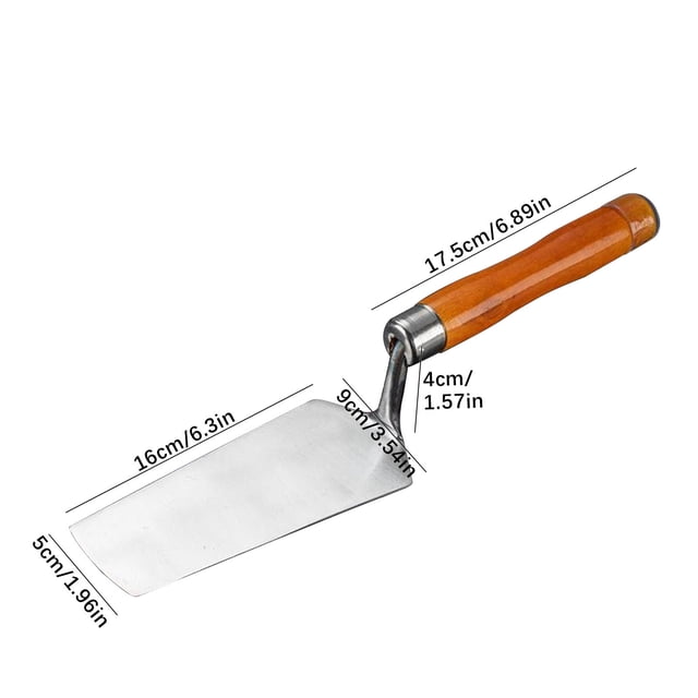 fheaev Stainless Steel Plaster Finishing Trowel Metal Concrete Tools Finishing Set Cement Work Stainless Steel Tool With Comfortable Handle