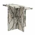 thumbnail image 4 of CosmoLiving by Cosmopolitan Brielle Accent Table, White Faux Marble, 4 of 8