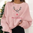 thumbnail image 2 of 2025 Chandails de Noël pour Femmes, Longs Chandails de Fête pour Femmes, Pulls, Robes Amusantes à Imprimé Graphique, Automne, Col Rond, Manches Longues, Tenue 1 Pce pour Femmes, 2 of 9