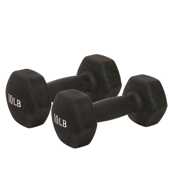 Sunny Health & Fitness Neoprene Dumbbell - 10lb (PAIR)