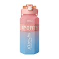 thumbnail image 1 of Ohufall Bouteille d'Eau de Sport en Plastique 66oz Couleur Dégradée Portable Gobelet Hexagonal Spatial Extérieur gyn Randonnée Grande Bouteille d'Eau, 1 of 4