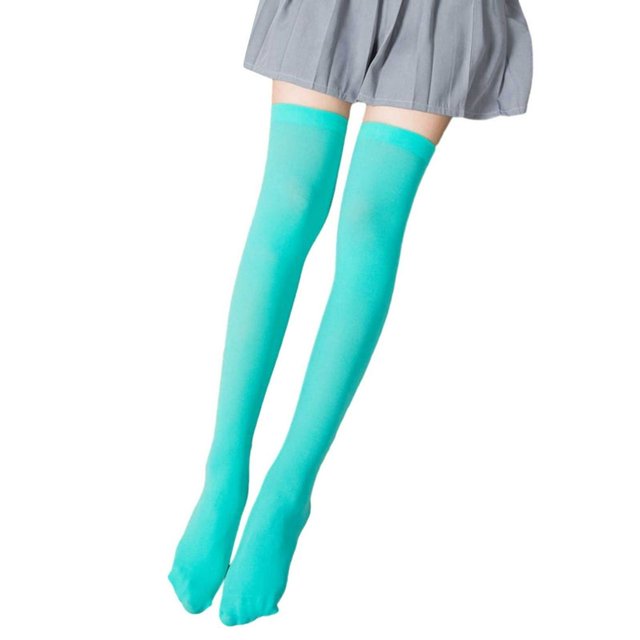Women Solid Casual Slimming Breathable Sweat Absorbent Long Stockings